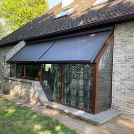 Strak gespannen verandazonwering Buggenhout.