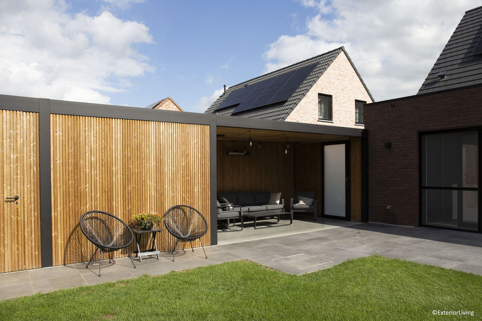 Maluwi terrasoverkapping als moderne aanbouw