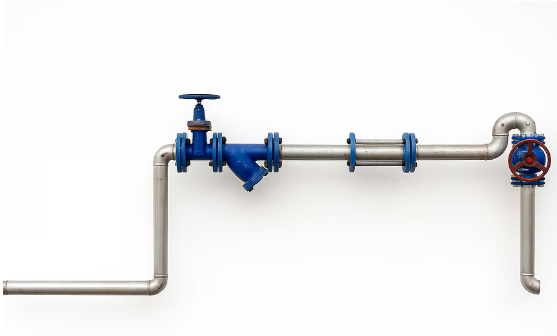 Cavalete em aço inox DN80 com válvula flangeada ANSI 150LBS, Filtro Y e conexões 304/316