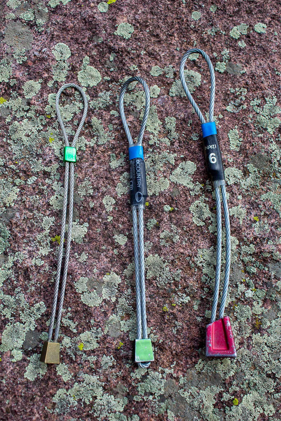 rock climbing nuts trad gear