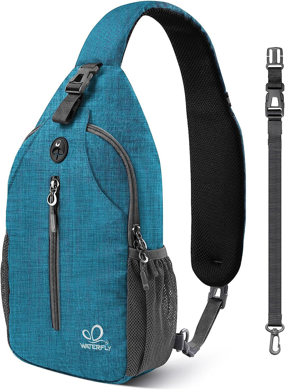 Thumbnail: WATERFLY Crossbody Sling Backpack Sling Bag Travel Hiking Chest Bag Daypack