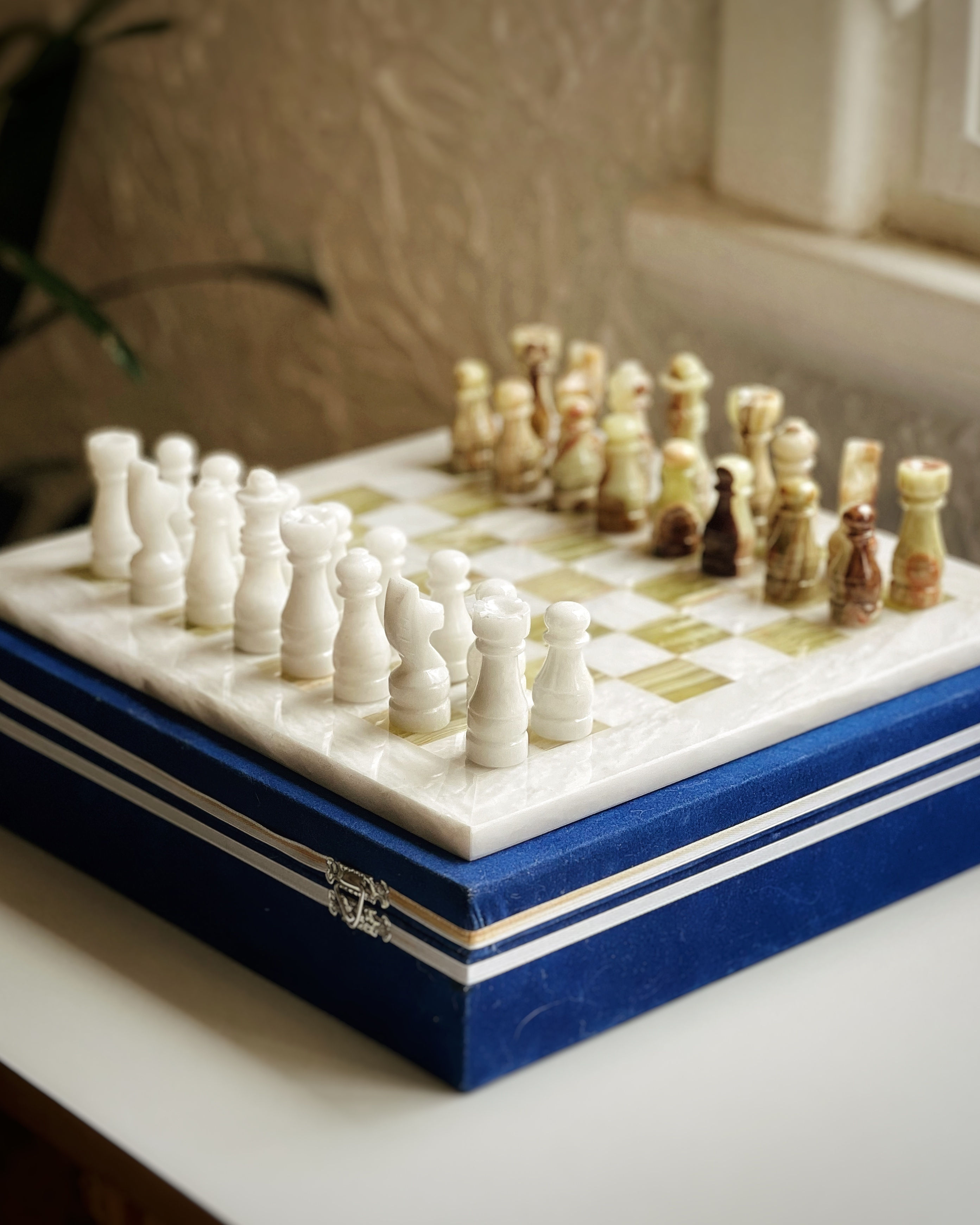 Juego de Ajedrez de Ónix natural