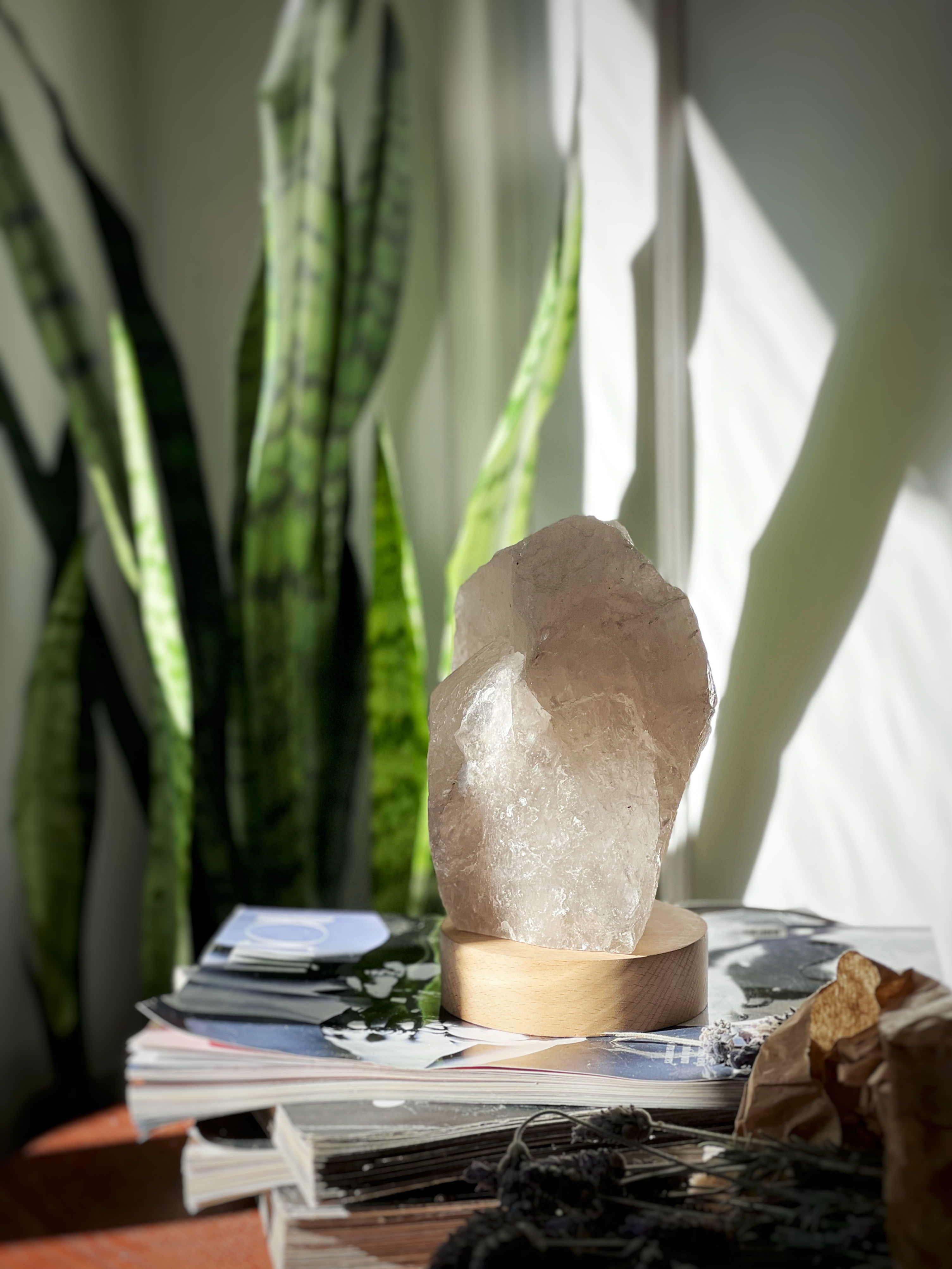 Lámpara de Cuarzo Ahumado