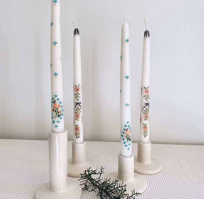VELAS PINTADAS A MANO
