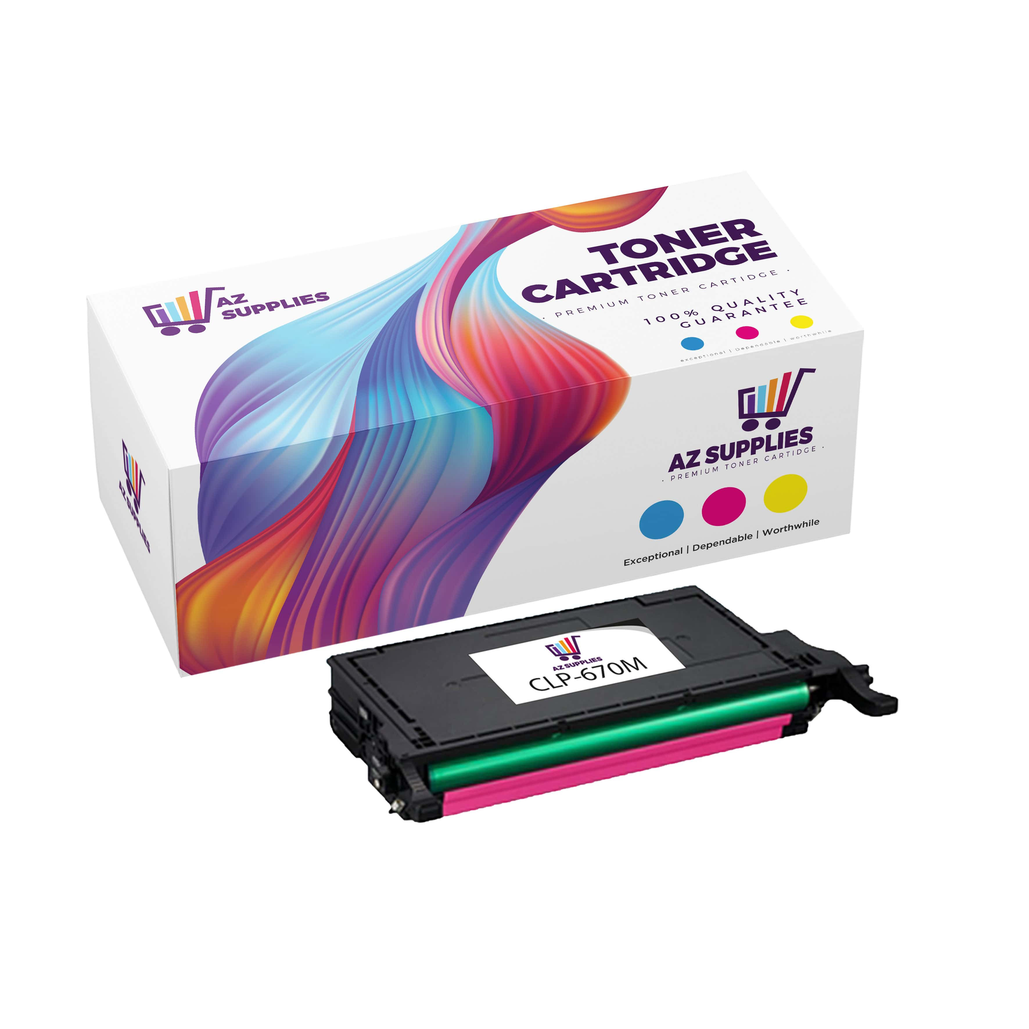SAMSUNG CLP-670M MAGENTA TONER CARTRIDGE