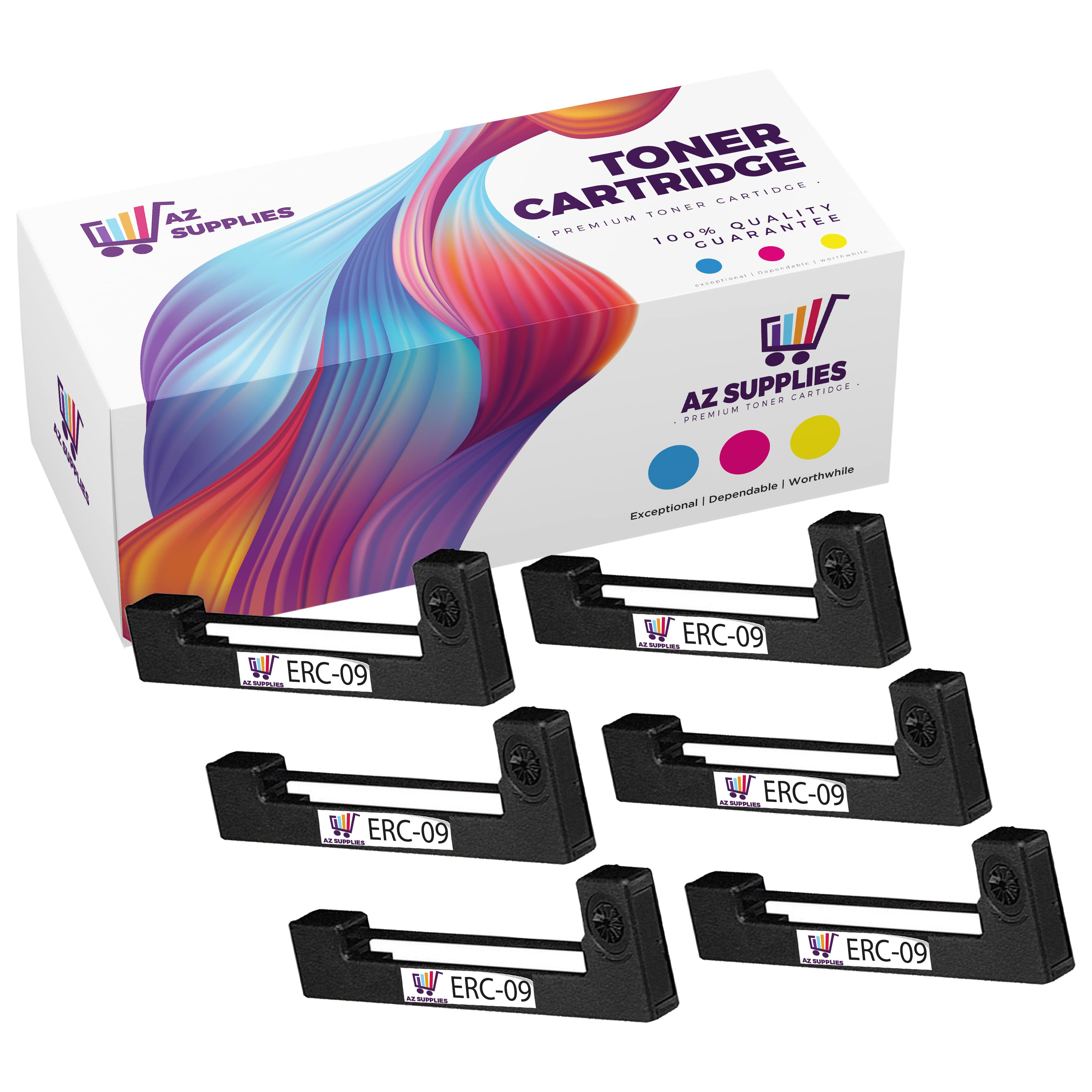 EPSON COMPATIBLE RIBBON ERC-09 (PURPLE), 6-PACK