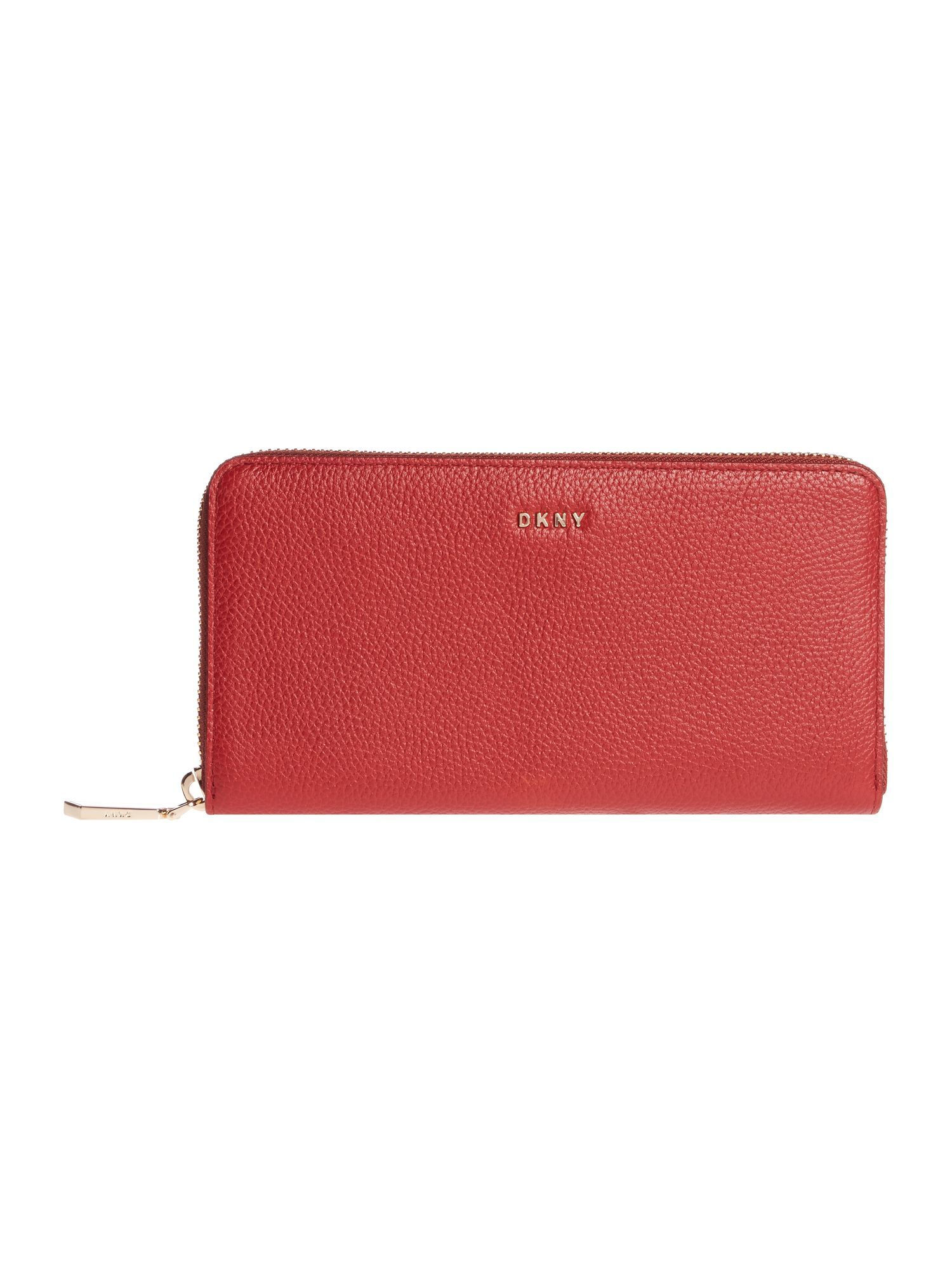 DKNY Chelsea pebble large zip around purse, Red