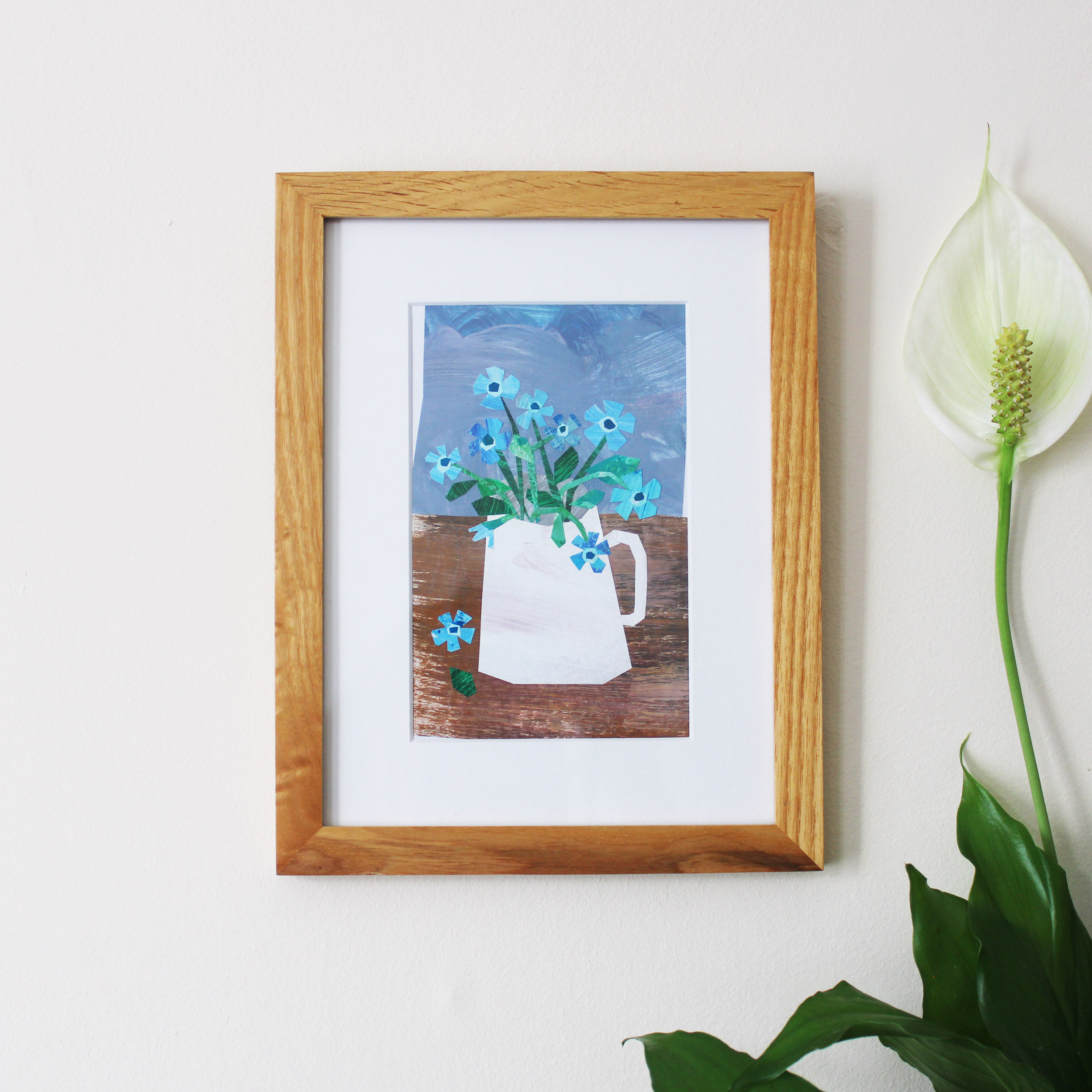 Little Blues - Original Collage