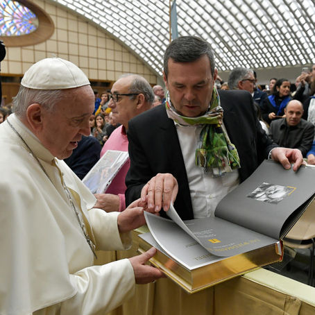 Pope Francis receives unique Bible translation from Germany