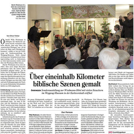 Pressestimmen: Über eineinhalb Kilometer biblische Szenen gemalt