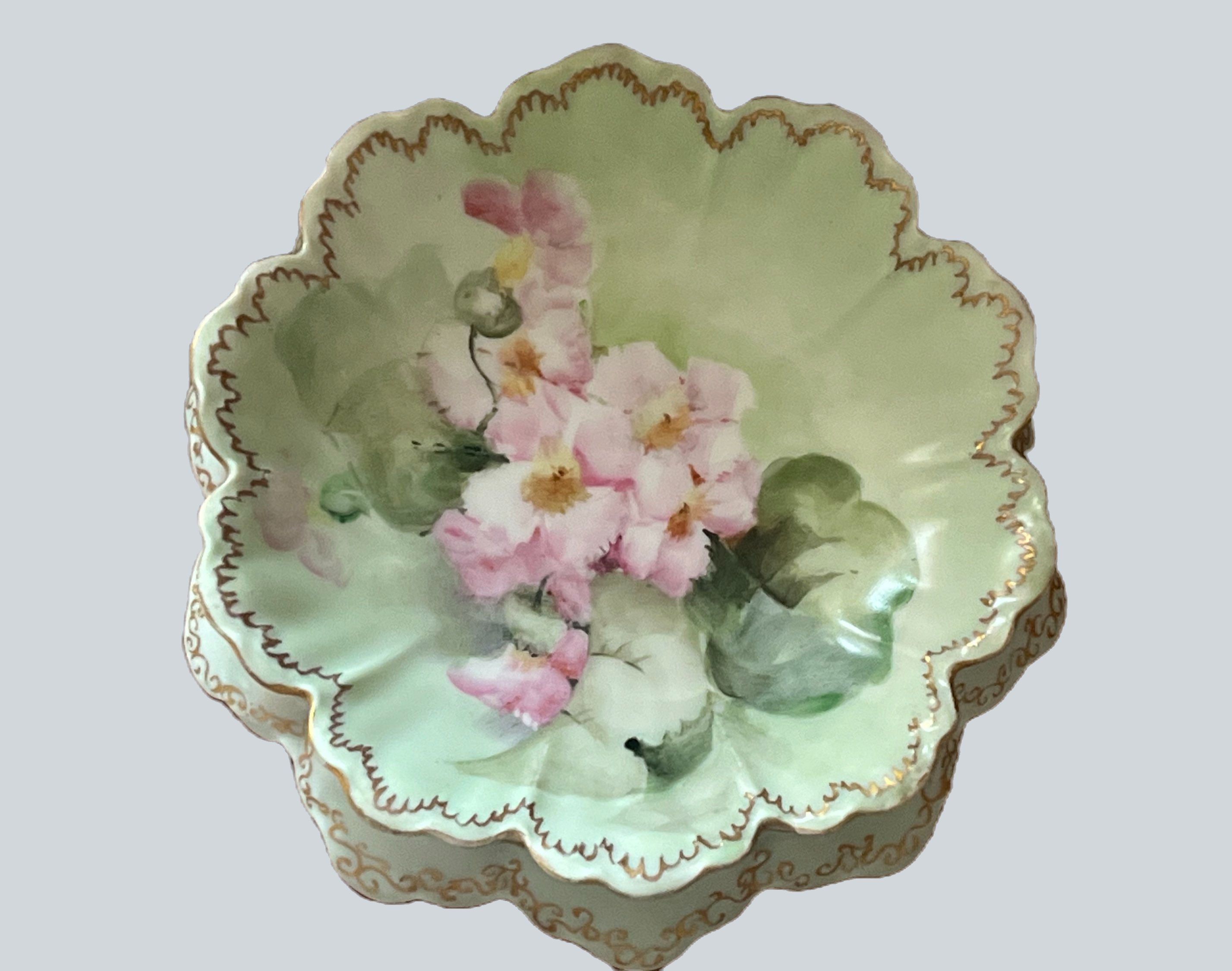 Royal Crown Montreux Bavaria Germany Round Jewelry Dresser Tray