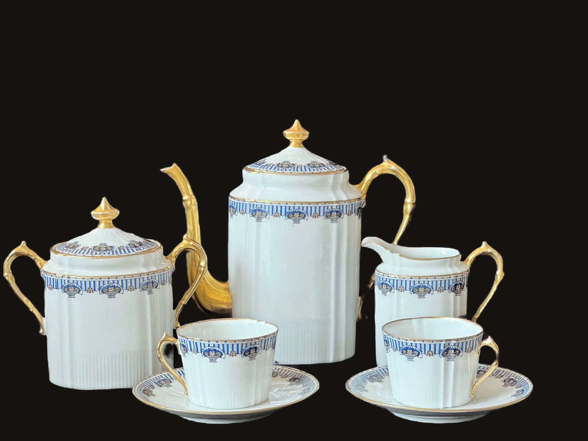 1920s Art Deco Limoges Porcelain tea/coffee Set - 19 Pieces