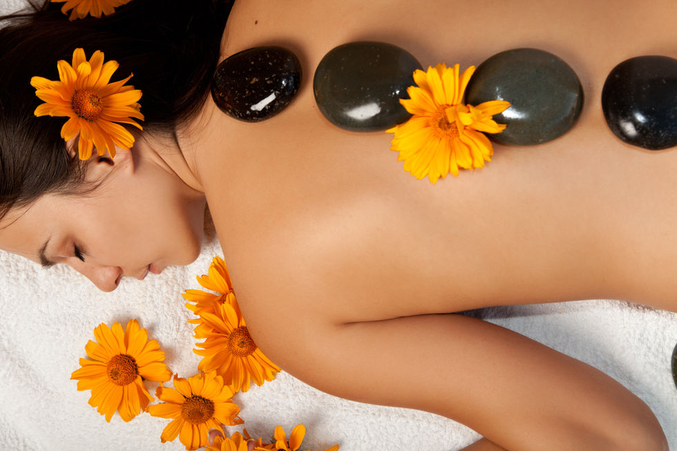 Person enjoying a relaxing massage for stress relief.