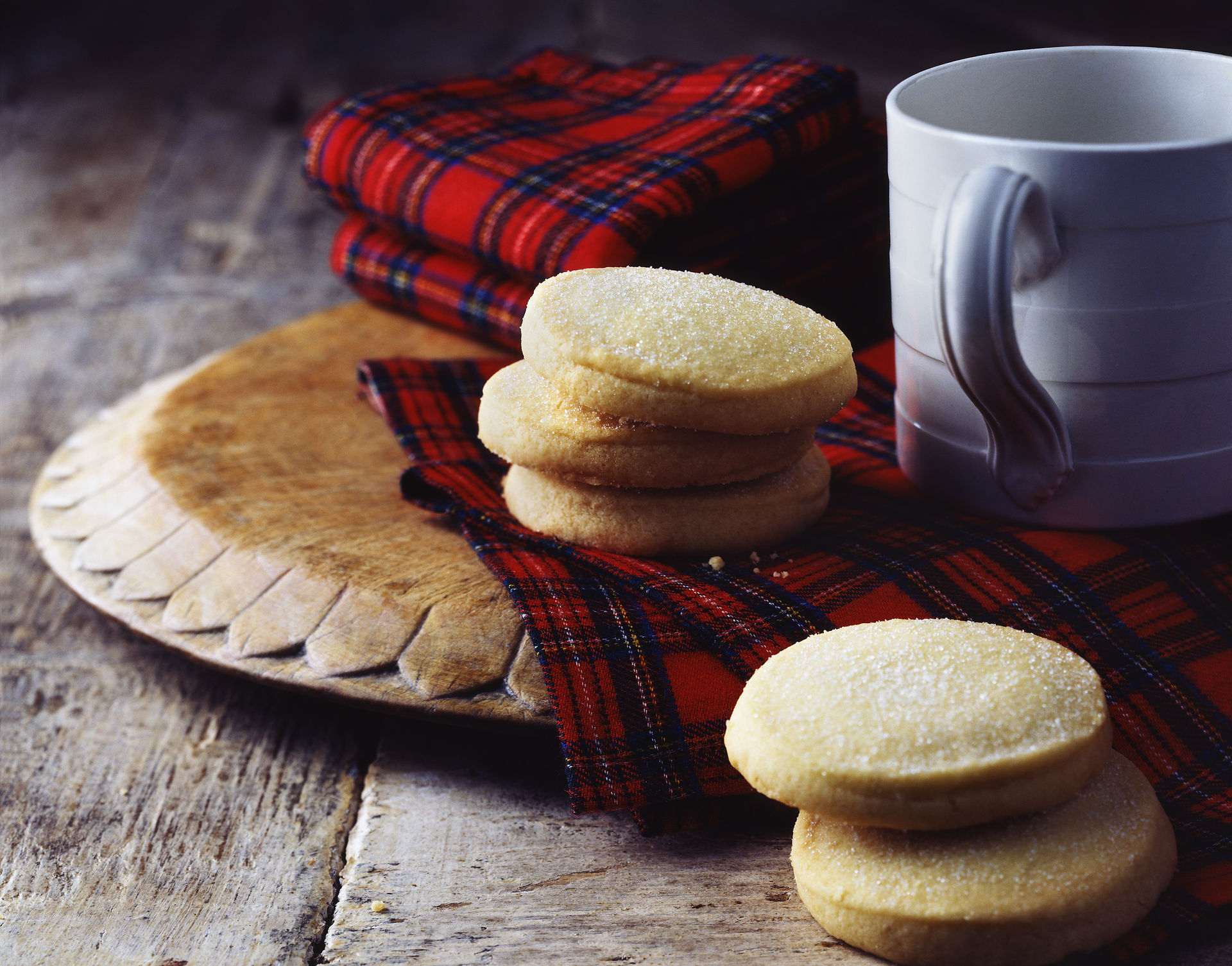 A close-up of a traditional Welsh cookie, also known as a Welsh cake