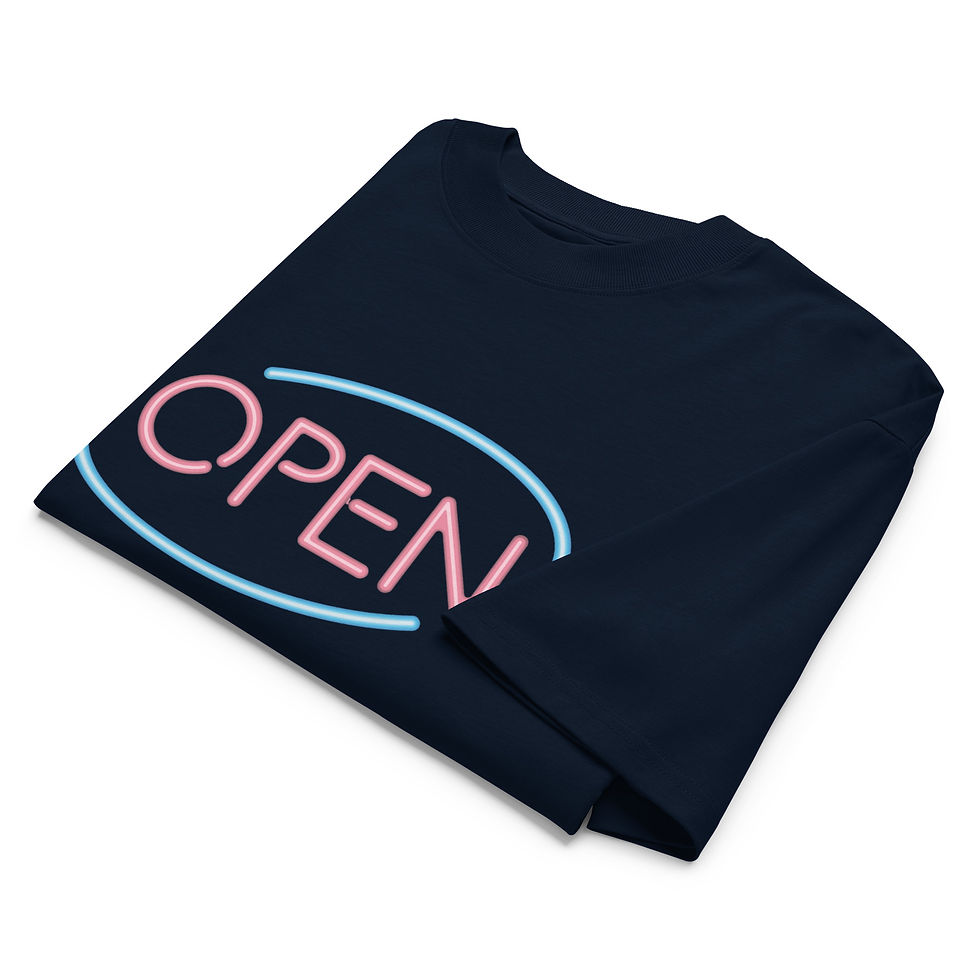 Thumbnail: OPEN oversized high neck t-shirt