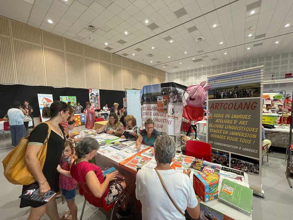 Artcolang au forum des associations 2024 de Castelnau d'estretefonds