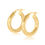 Thumbnail: 10K YELLOW GOLD ROUND HOOP EARRINGS