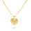 Miniatura: 14K YELLOW GOLD HEART PENDANT NECKLACE