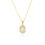 Miniatura: 10K YELLOW GOLD CZ VIRGIN OF GUADALUPE PENDANT NECKLACE
