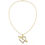 Miniatura: 1/12 CTW DIAMOND HEART ARROW PENDANT AND CHAINS 10K YELLOW GOLD