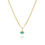 Miniatura: 14K YELLOW GOLD EVIL EYE PENDANT NECKLACE