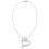Miniatura: 1/20 CTTW DIAMOND HEART PENDANT AND CHAINS 10K WHITE GOLD MOVING TWINKLE ROUND