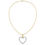 Miniatura: 1/3 CTW DIAMOND HEART PENDANT AND NECKLACE 10K YELLOW GOLD BAGUETTE