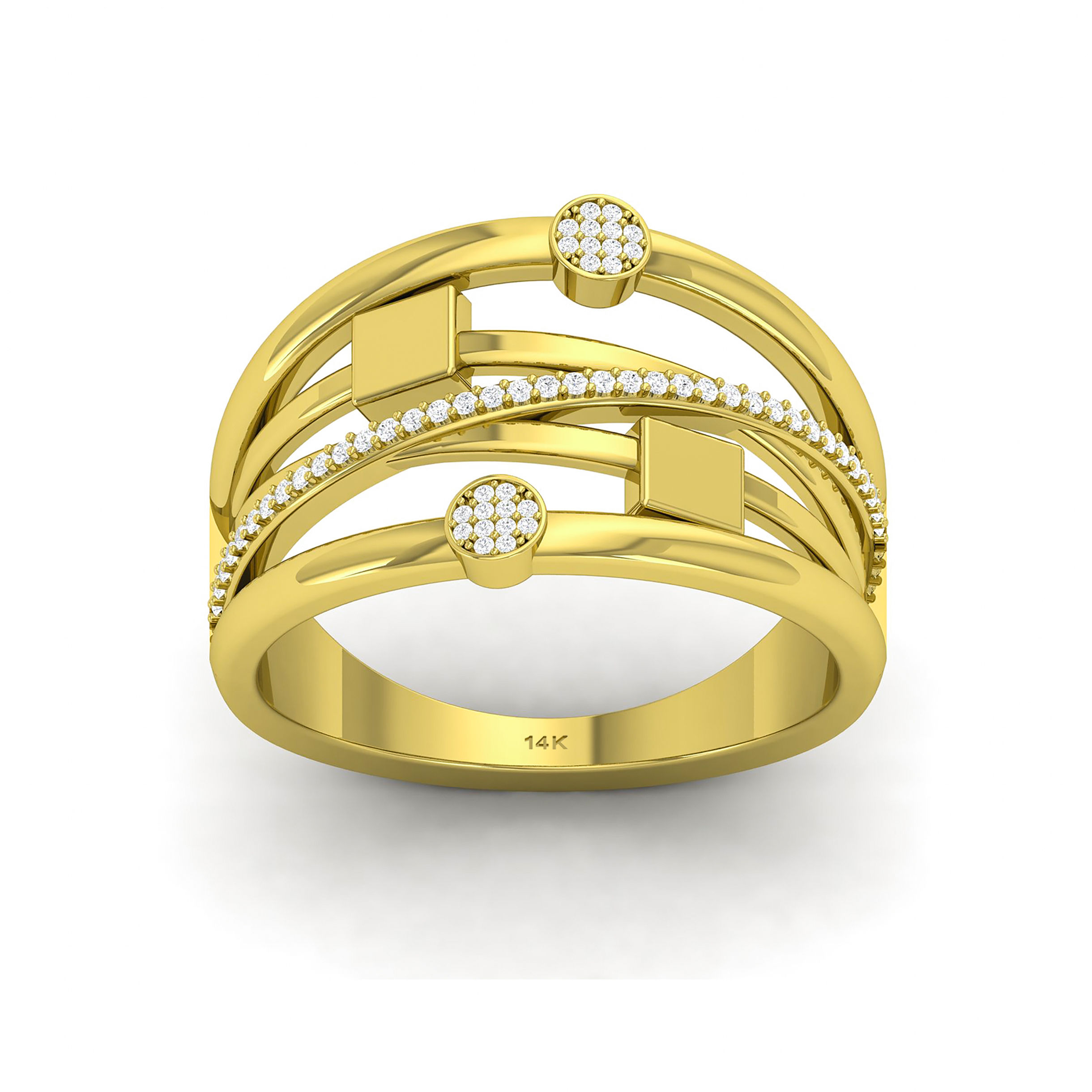 14 KT YELLOW GOLD RINGS