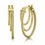 Miniatura: 14KT YELLOW GOLD HOOP EARRINGS