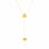 Miniatura: 10K YELLOW GOLD HEART DROP NECKLACE