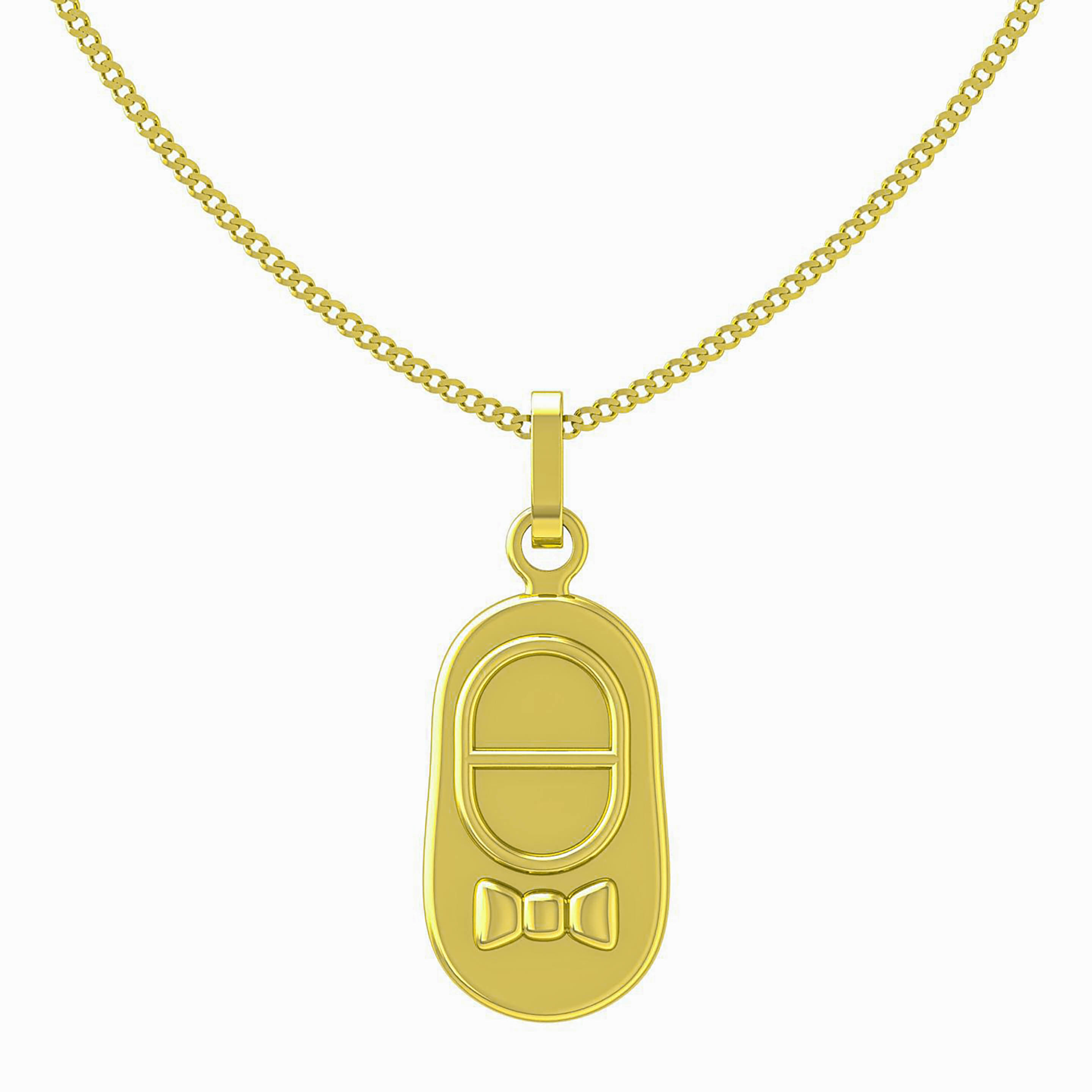 14 KT YELLOW GOLD CHAIN AND PENDANT