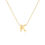 Miniatura: 14K YELLOW GOLD INITIAL PENDANT NECKLACE
