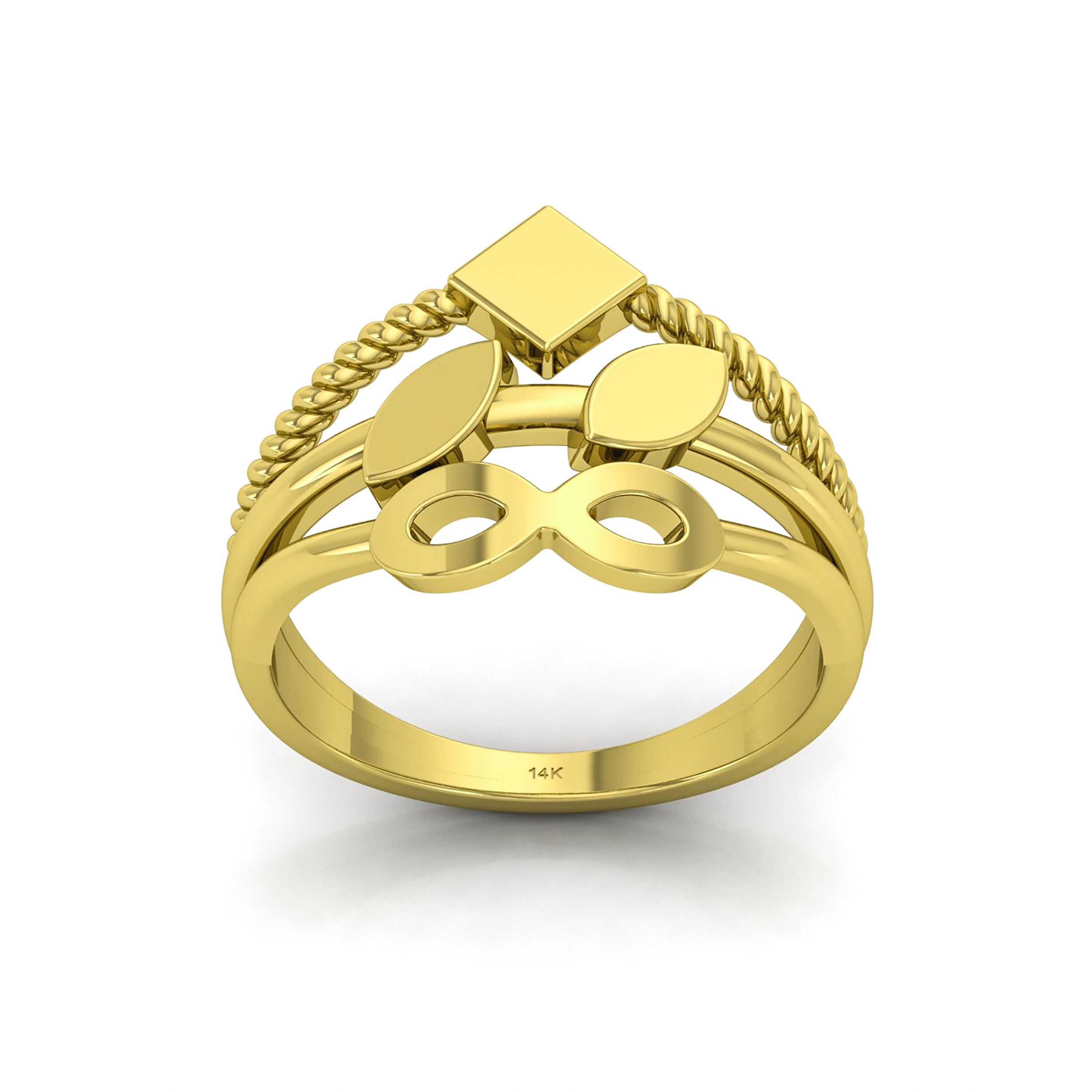 14 KT YELLOW GOLD RINGS