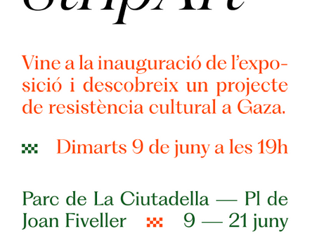 Barcelona acoge la exposición "StripArt: Devastación, supervivencia, arte", una ventana a la creatividad y resiliencia de artistas palestinos de Gaza