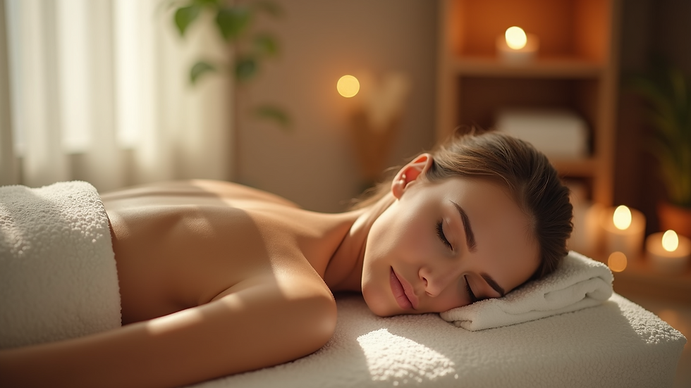 Relaxing massage room