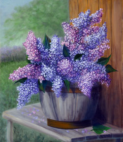 Lilacs 21.5 x 25.5