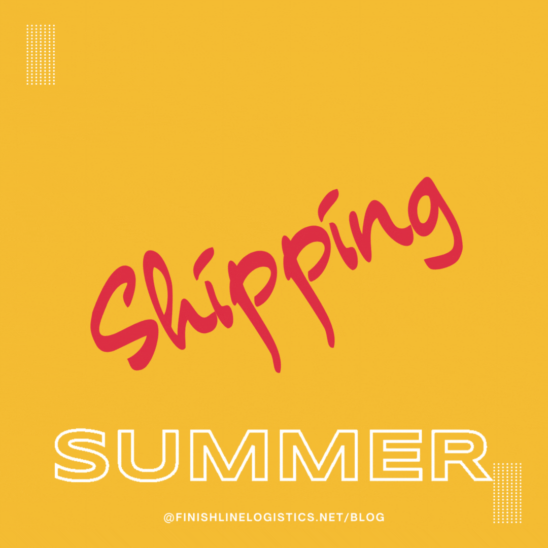 GIF with the words Summer Shipping