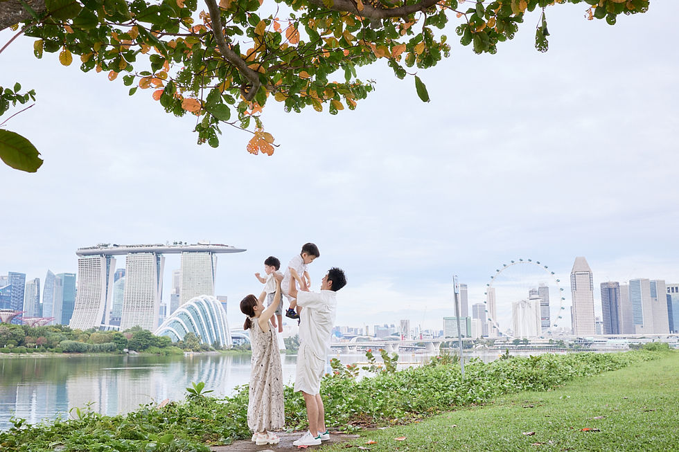Singapore family photography at Marina East