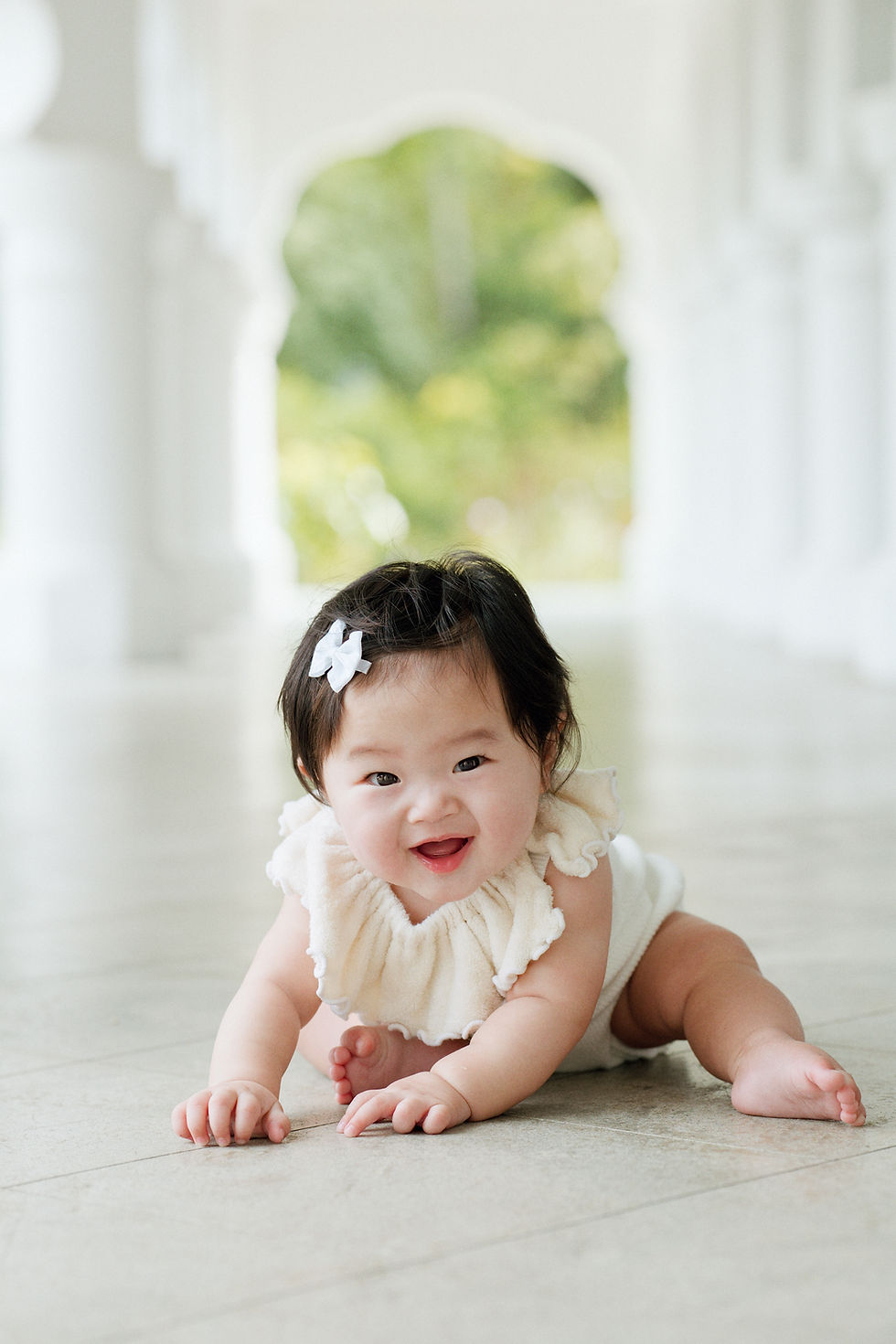 Baby at the Botanic garden in Singapore
