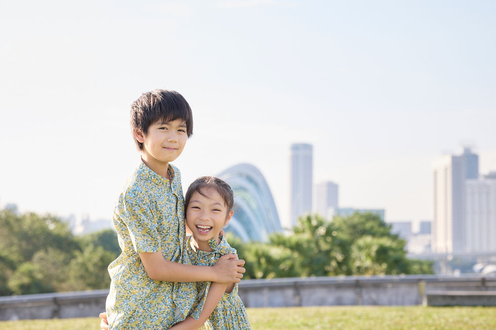 Kids photography in Singapore Marina Barrage