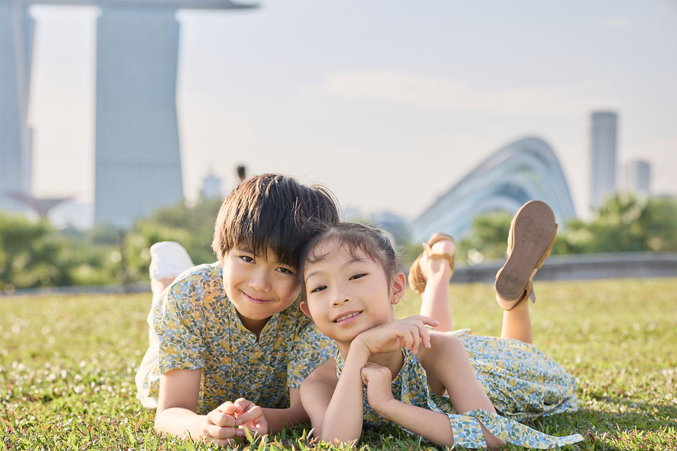 Family Photoshoot in Singapore @ Marina Barrage