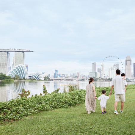 シンガポール家族写真撮影@マリーナ・イースト