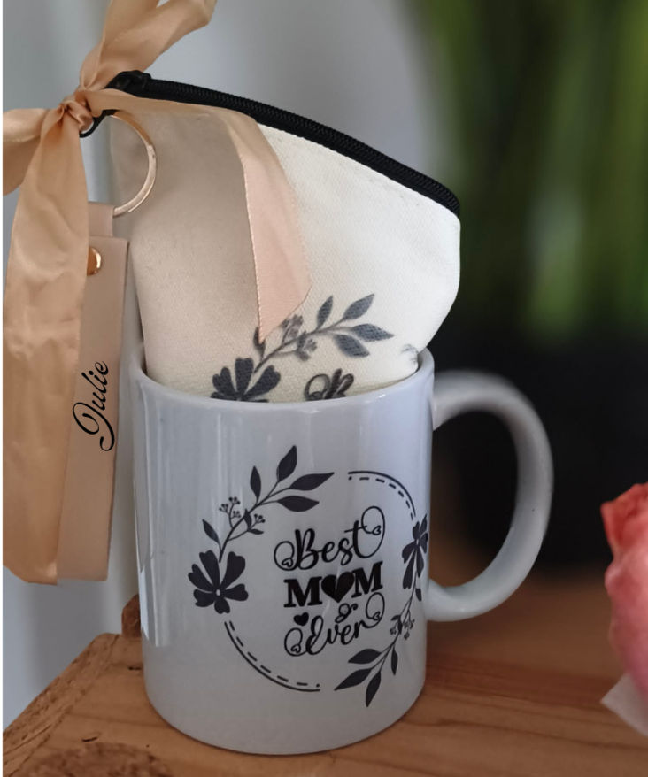 Ensemble Best Mom Mug/Pochette/Porte clef