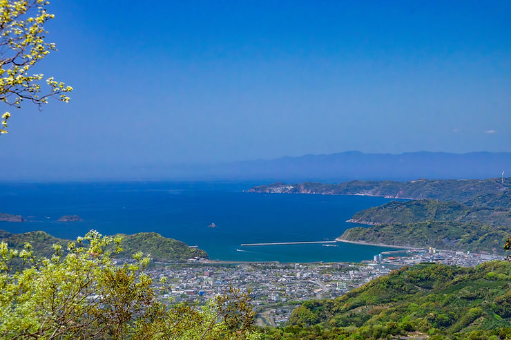 湯浅町と湯浅湾と紀伊水道