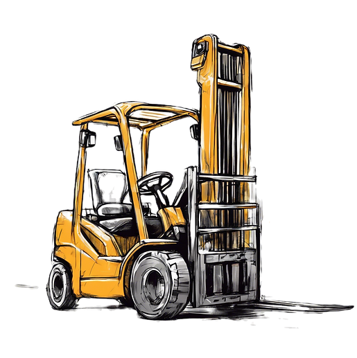 Custom Forklift Illustration