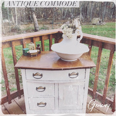 Farmhouse Painted Antique Commode (SOLD)