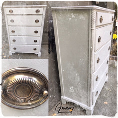 Antique Mahogany Gray Bureau (SOLD)