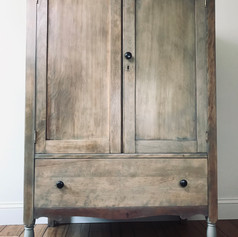 Antique Gray Dresser