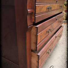 Antique Marble Top Maple Bureau (SOLD)