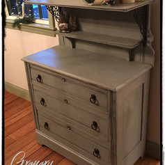 Antique Dresser with Shelf (SOLD)